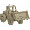 3mm Tractor Dozer 3D Puzzle Template