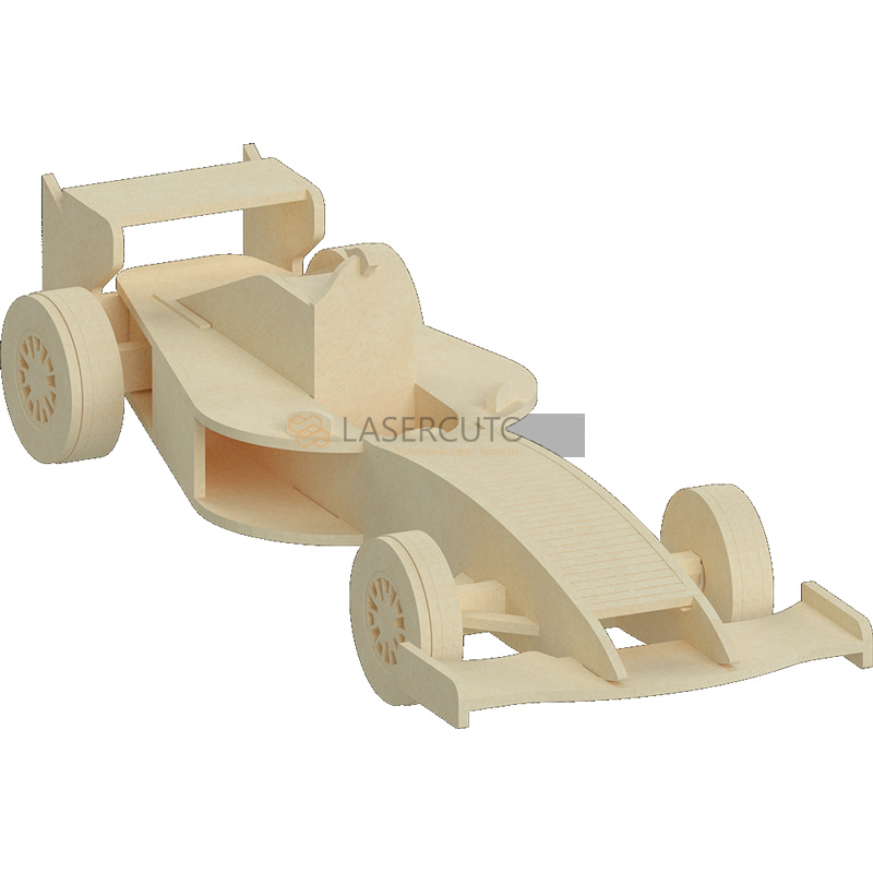 3mm Formula One Car 3D Puzzle Template