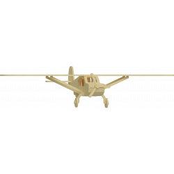 3mm J3 Mini Cub Plane 3D Puzzle Template