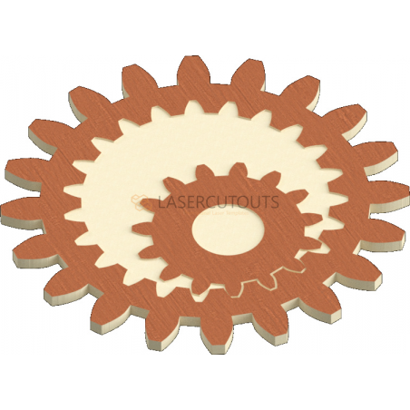 Gears Coaster Template